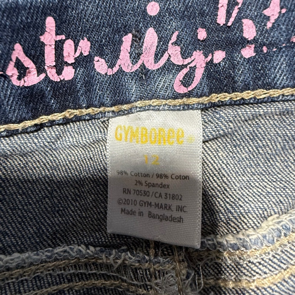 Gymboree Girls Dark Wash Skinny Jeans Size 12 Denim - Picture 3 of 3